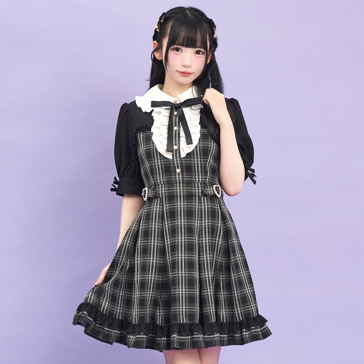 Pick Up
'25 AWできゅんと
ときめき、キラメキを！

ボレロを着たようなデザインに
配色フリル×結びリボンが映える🐰🥄🖤
サイドから見ても可愛いハートバックルで
どこから見ても決まる❕🎀🎼
x.gd/Z6Jx6

店舗
x.gd/MWhlA

#secrethoney
#シーハニ
#シークレットハニー