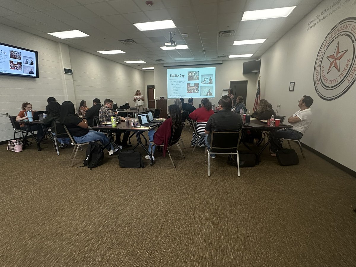 Today, we conducted our new teacher training to welcome new staff and were joined by some of our Board members. I appreciate everyone’s commitment to excellence and support in KCISD!