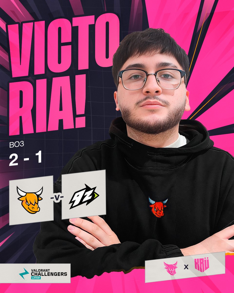 Como ya es costumbre, conseguimos la victoria contra <a href="/9zTeam/">9z Globant</a> en la última fecha de la <a href="/VCL_LATAM/">VALORANT Challengers LATAM</a> Stage 2

#BeBullish 🐂