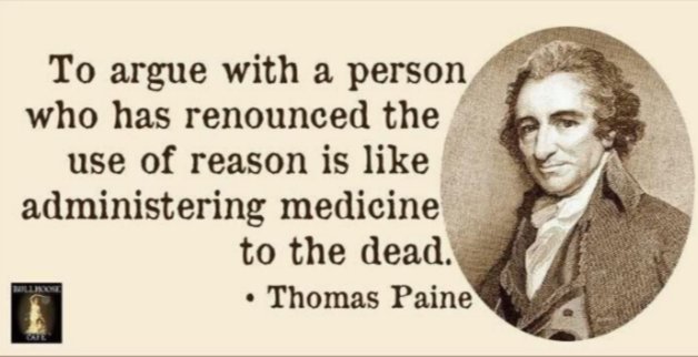 You can't reason with people who choose to be unreasonable.