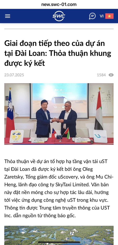 nguyensonhai868's tweet photo. Next phase of the #uST project in Taiwan.
#unitsky #uskytransport #transportgenergation
#unicorn #profit #dividends #startuptoipo #transport
#swc #gti_holdings #usky #ust #hightech #greentech #transportation #skypod #shareholders
#blockchain #AI #greenenergy #zerocarbon #ipo https://t.co/5SiNBZDGnW