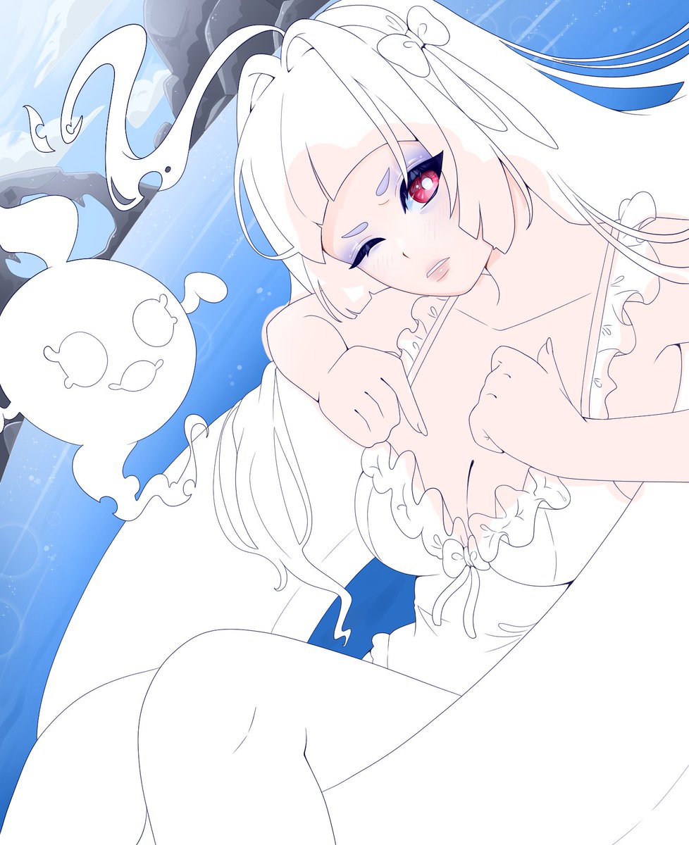 Anyways heres a WIP of <a href="/WispyLavande/">Wispy Lavande 👻🕯️ ウィスピーラベンダ</a> 

#lavandart