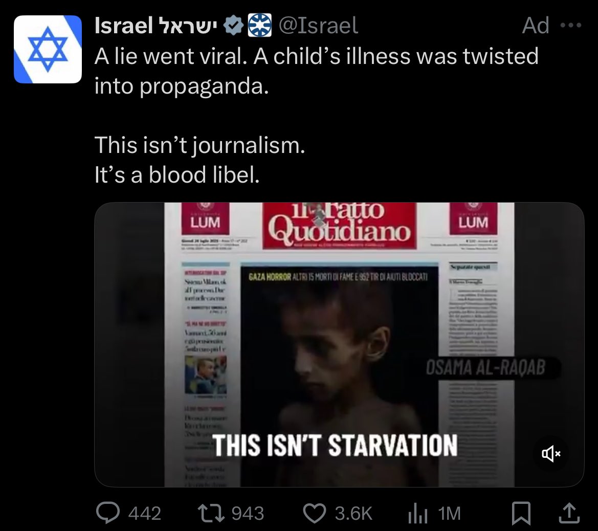 Love that I’m just getting Holocaust denial ads on my timeline now