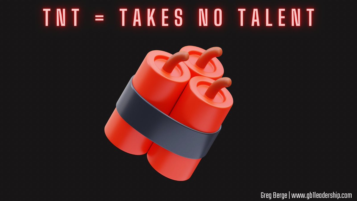 TNT = Takes No Talent 🧨

Hustle. Effort. Energy. Focus. Body language. Being on time.

These require zero talent, but they define your team.

Make them non-negotiable.

Talent wins games.
TNT wins culture.
And culture wins over time.

Start with TNT.