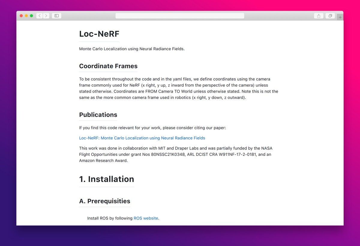 essamamdani's tweet image. Loc-NeRF  
#MonteCarloLocalization #NeuralRadianceFields #RobotLocalization