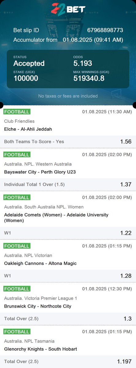 22bet code 4UUHH

IF YOU DONT HAVE ACCOUNT OF 22bet click here ON BET NOW 👉 moy.auraodin.com/redirect.aspx?…

PROMO CODE 👉 JONATHANUG

DOWNLOAD THE 22bet app here 👉 ug22bet.onelink.me/YYvX?af_xp=cus…

🤝🤝🤝🤝🤝🤝🤝🤝🤝🤝🤝🤝