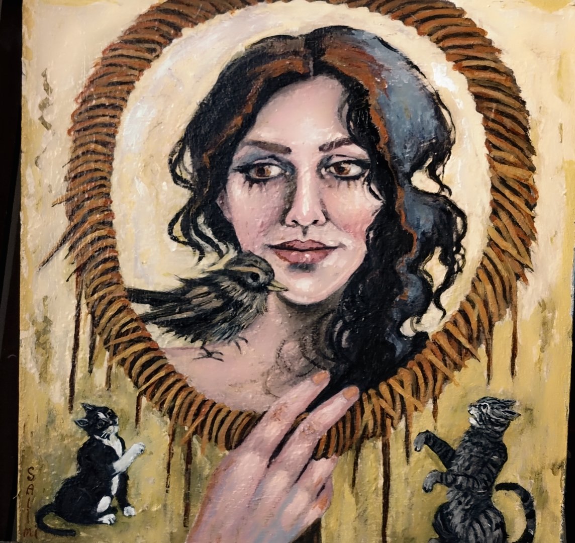 GM my dear friends 🧡
Happy Friday 💝
Bird of luck 🍀
 I hope the owner of this work is lucky.
🔸1/1✨
✨20Tezos 💸 
objkt.com/tokens/KT1P4w9…