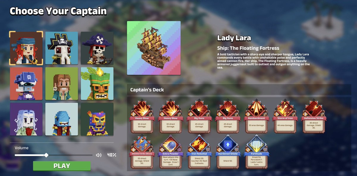 Pirate Nation new game live on <a href="/AbstractChain/">Abstract</a> ✳️

Proof of Play Arcade, from <a href="/ProofOfPlay/">Proof of Play</a> gaming👇

35 cents per play, battles done through a card based mechanic with attack and defense - your pirate ships fights waves of enemies to survive🏴‍☠️

Surely a big source of XP - so $ABS