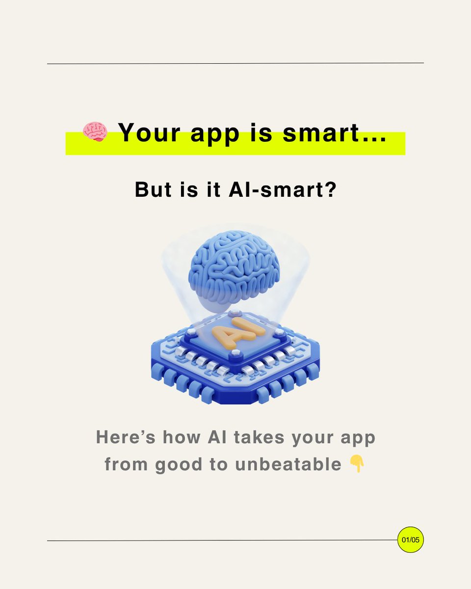 iphtechnologies's tweet image. 🚀 Want to add AI to your app?

 DM us “AI UPGRADE” — Let’s integrate AI into your existing product or new idea

 #AIApps #SmartApps #IPHtechnologies #AIintegration #NextGenTech