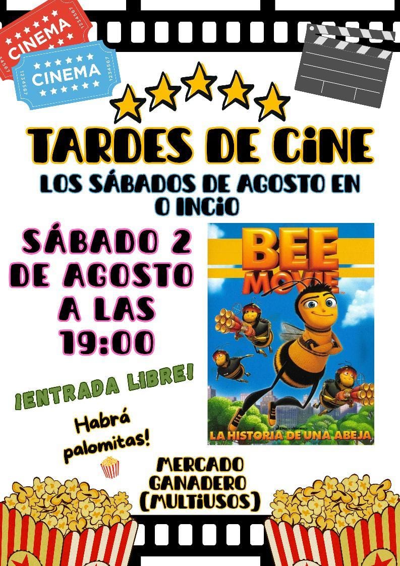 #tardesdecine

📽 O Concello do Incio en colaboración cun grupo de veciños e veciñas convida mañá a unha tarde de cine no antigo mercado gandeiro a partir das 19:00 horas.