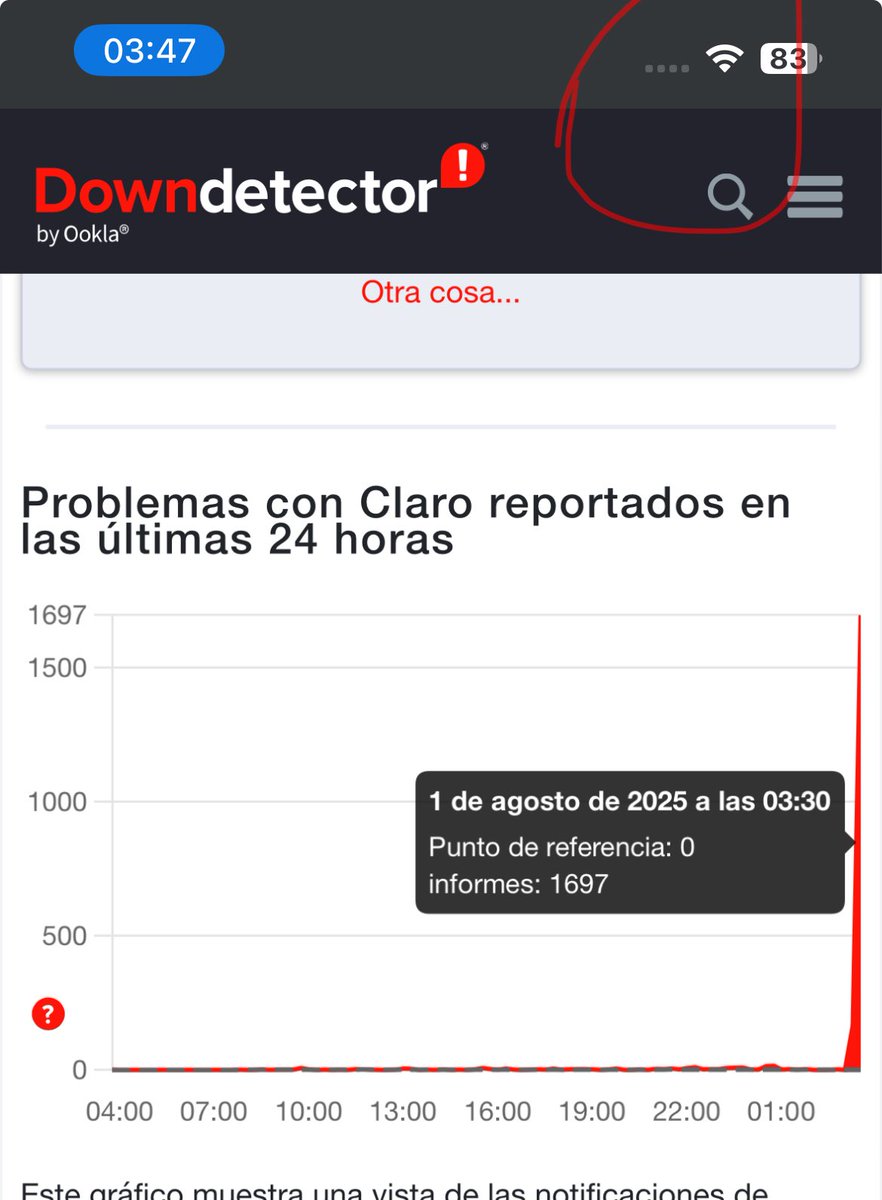 No se vuelvan locos, no son ustedes; es  <a href="/ClaroArgentina/">Claro Argentina</a> que se cayó