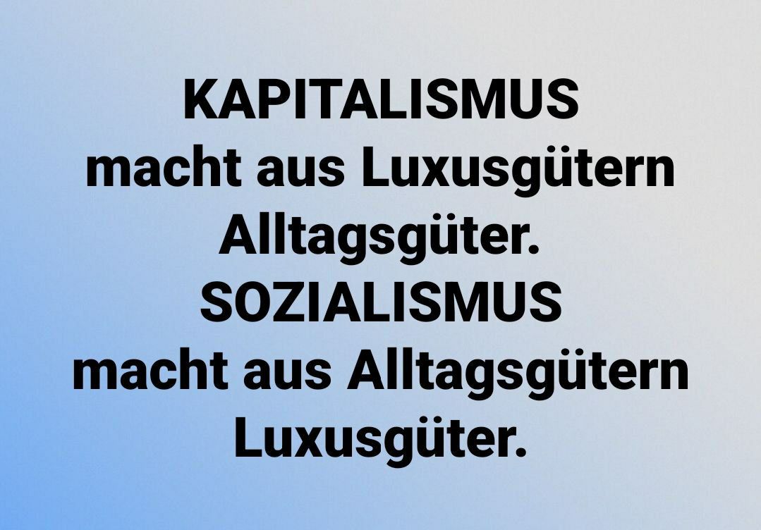 Jeder weiß es auch die Sozialisten und Kommunisten. Es interessiert sie nur nicht da sie ein Todeskult sind. Freiheit oder Tod! End gov! Werdet unregierbar!