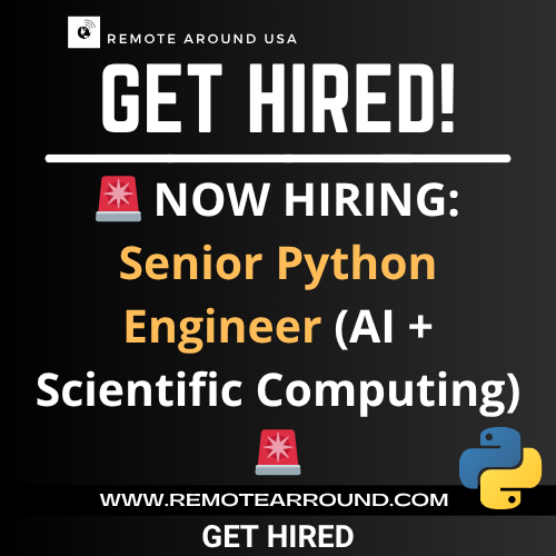 RemoteAround's tweet image. 🚨 NOW HIRING: Senior Python Engineer (AI + Scientific Computing) 🚨
SENIOR PYTHON ENGINEER ROLE: remotearround.com/job/senior-pyt…
PYTHON JOBS USA: remotearround.com/jobs-list-v1/?…
#REMOTEarroundUSA #vacancies #PythonEngineer #SeniorPythonDev #AIJobs #ScientificComputing #TechJobs #DCJobs #Edge