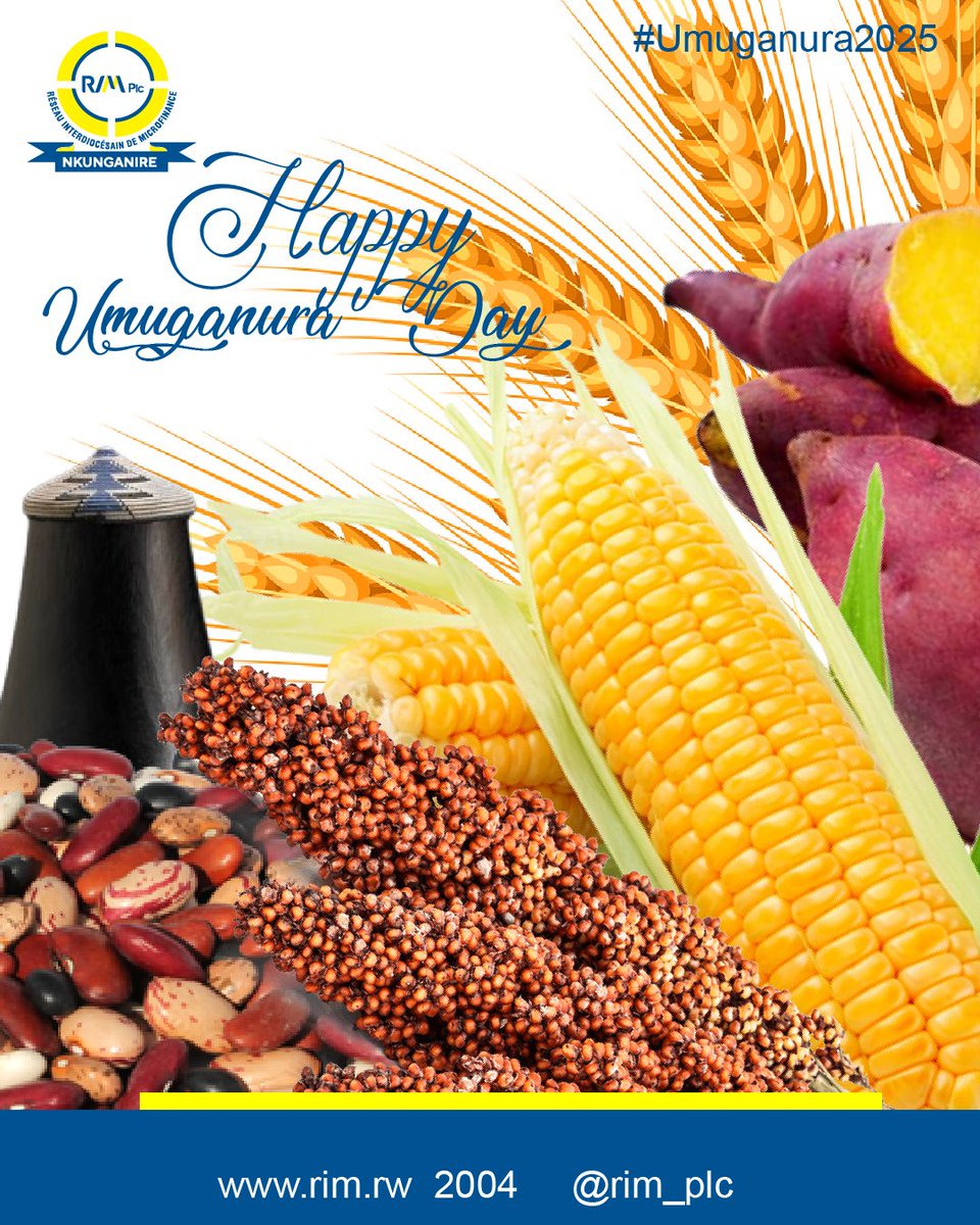RIM Plc wishes you a Happy Umuganura Day. "#Umuganura Isoko y’Ubumwe n’ishingiro ryo Kwigira.”