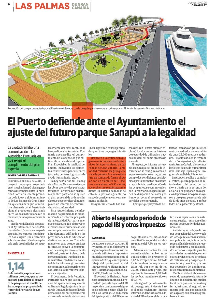 StopArboricidio's tweet photo. En el horrible parque que @LasPalmasPorts quiere hacer NO HAY ÁRBOLES  nimen la infografía, pero sí una enorme PÉRGOLA que dicen que no es "UNA EDIFICACIÓN"!

Esperamos que @aytolpgc no lo autorice!
#MásÁrbolesUrbanos @beatrizcalzada_
#MenosPérgolas @CarolinaDarias @lpaurbanismo https://t.co/5h6088V5v2