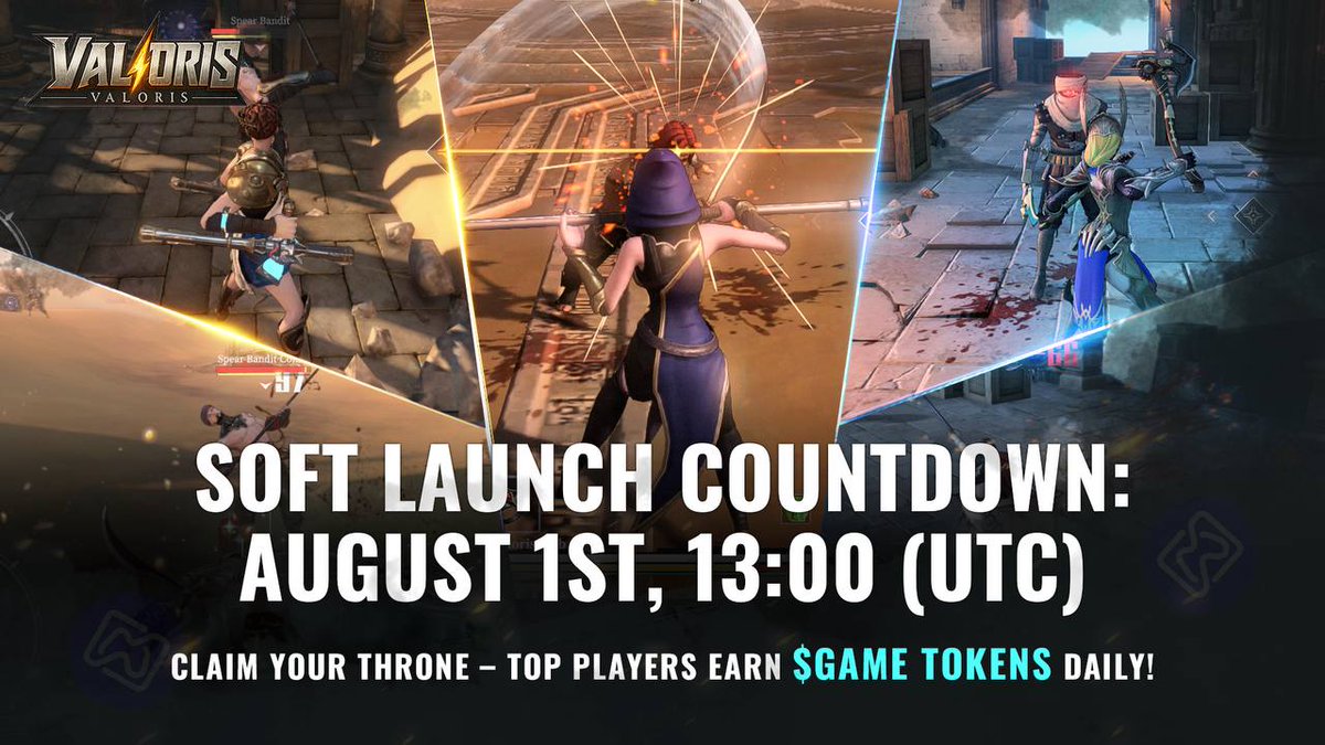 The countdown is on.

Valoris Soft Launch on <a href="/BNBCHAIN/">BNB Chain</a>  and the GameBuild Builder Program will begin on August 1st at 13:00 UTC.

🏆 Compete on the leaderboard to earn hourly $GAME
🛠 Join the Builder Program — test, give feedback, and get rewarded
💬 Connect with the community