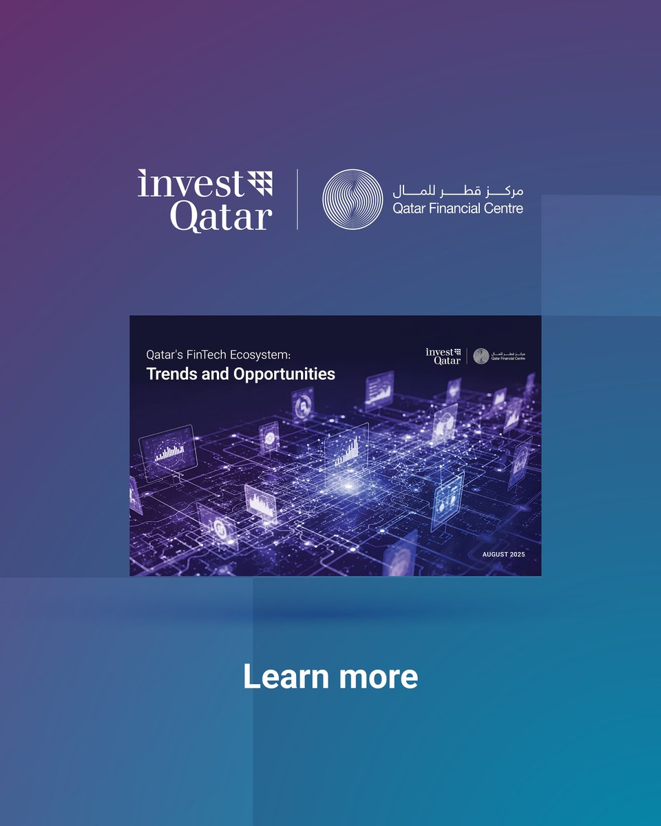 Qatar’s FinTech sector saw a 581% surge in funding in 2024, reaffirming the country's emergence as a global FinTech hub.

📘 On #WorldFinTechDay, explore our latest report with  <a href="/QFCAuthority/">Qatar Financial Centre</a>  and <a href="/QCBQATAR/">مصرف قطر المركزي</a>: Qatar’s FinTech Ecosystem: Trends and Opportunities.

Read more: