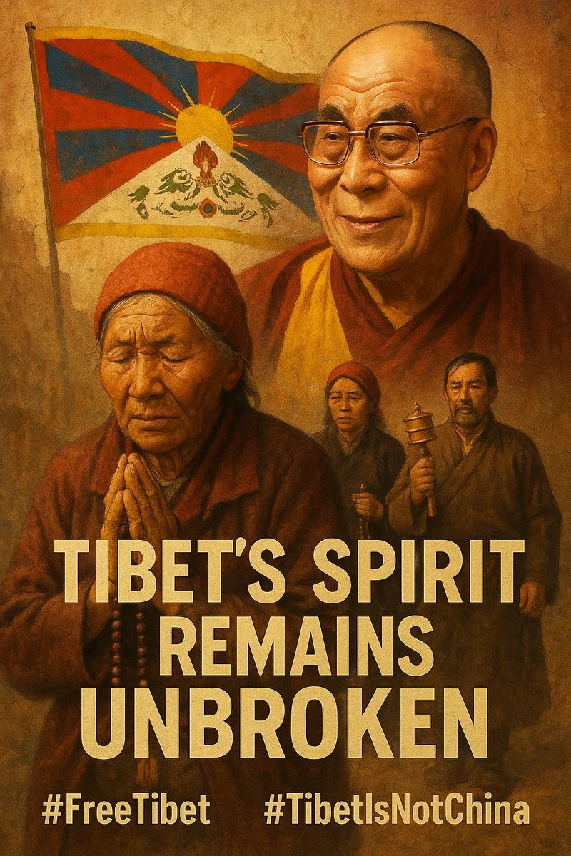 #Tibetans have suffered decades of cultural genocide.
Still, they persevere guided by patience, faith, and the Dalai Lama’s wisdom.

Tibet’s spirit remains unbroken.

#FreeTibet 
#TibetIsNotChina

<a href="/DrewPavlou/">Drew Pavlou 🇦🇺🇺🇸🇺🇦🇹🇼</a> <a href="/Tenam108/">Tenzin Namgyal</a> <a href="/CultureTibet/">Tibet Culture</a>