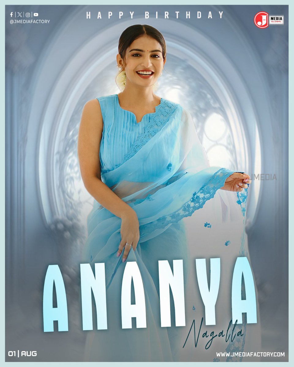 JMediaFactory (@jmedia_factory) on Twitter photo Team <a href="/JMedia_Factory/">JMediaFactory</a>
Wishing the graceful & talented <a href="/AnanyaNagalla/">Ananya Nagalla</a> a fabulous Birthday! πβ¨
May your year be filled with happiness, love, and blockbuster success! ππ«
#HappyBirthdayAnanyaNagalla #HBDAnanyaNagalla #jmediafactory Team <a href="/JMedia_Factory/">JMediaFactory</a>
Wishing the graceful & talented <a href="/AnanyaNagalla/">Ananya Nagalla</a> a fabulous Birthday! πβ¨
May your year be filled with happiness, love, and blockbuster success! ππ«
#HappyBirthdayAnanyaNagalla #HBDAnanyaNagalla #jmediafactory