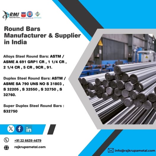 rajkrupametalin's tweet image. Top-Grade Round Bars Manufacturer in India

Rajkrupa Metal Industries stands as a prominent round bar manufacturer in India. 

Product Source: rajkrupametal.com/round-bars-man…

#RoundBarsManufacturersinIndia
#RoundBarsManufacturers
#RoundBars