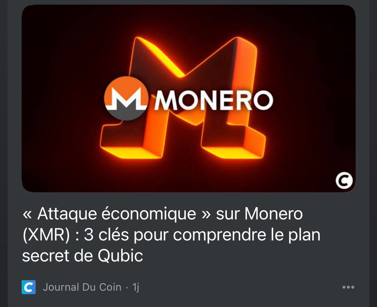 🔥 $QUBIC ISN’T JUST COMPETING — IT’S ERASING THE OLD GUARD.

Monero feels the heat. Even mainstream crypto media can’t ignore it anymore:
“Economic attack on Monero (XMR): 3 keys to understanding Qubic’s secret plan.”

While others fight for survival, Qubic locks, burns, and