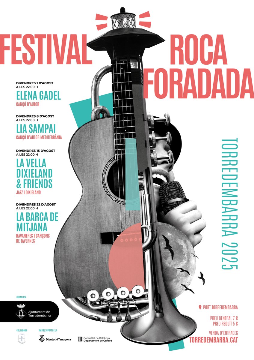 #Bondia| Avui s'inicia el Festival Roca Foradada amb el concert d'Elena Gadel. Entrades exhaurides ❗

🕙 📍 22 h, Port #Torredembarra

Propers concerts: Lia Sampai, la Vella Dixieland &amp; Friends i Barca de Mitjana.

💶 7 € general | 5 € reduïda 🔗 f.mtr.cool/qlzltmhrrh