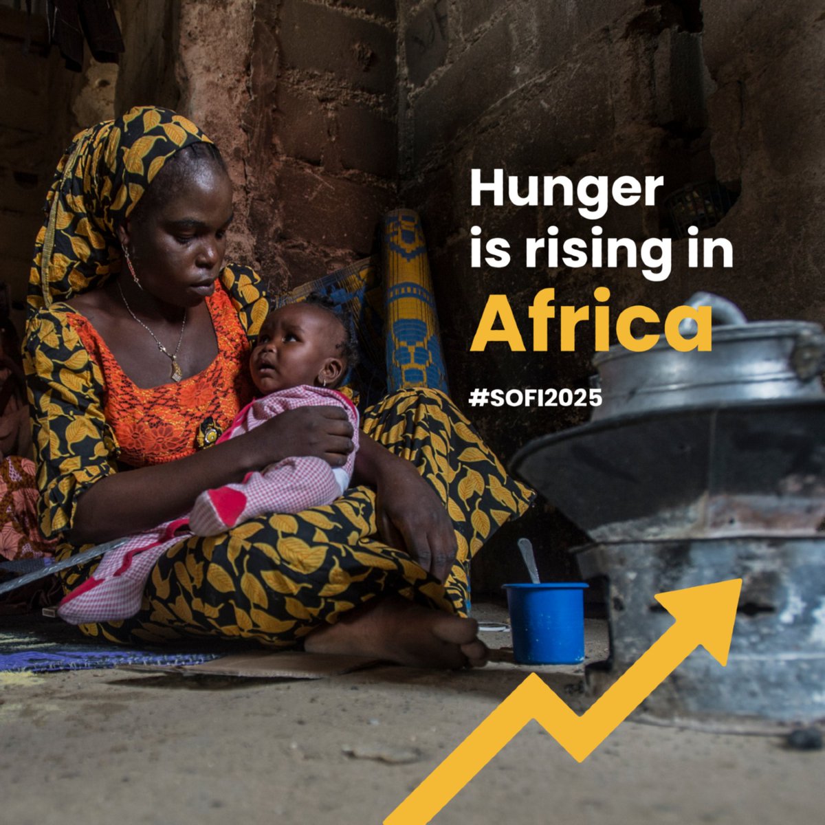 📈 Hunger is surging in parts of Africa, while
other regions make progress.

🚨 African leaders must act now—fully
implement the #CAADP Strategy 2026-2035
to transform food systems and end hunger.

⏳ The future of millions is at stake.
#SOFI2025 #HungryforAction