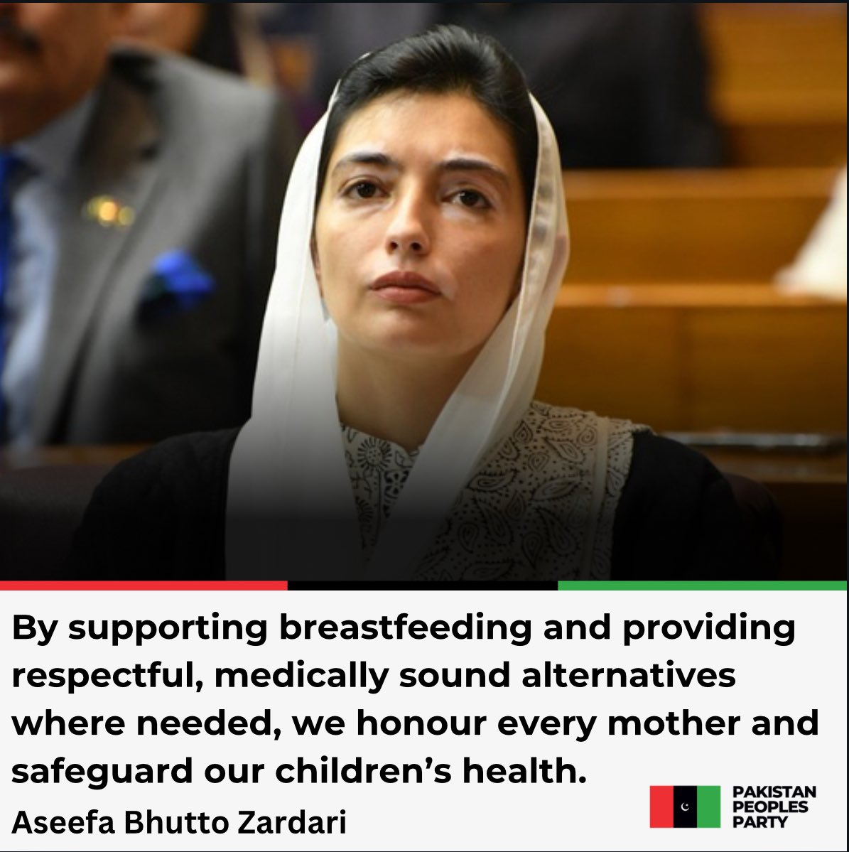 team_bilawal (@news_bilawal) on Twitter photo First Lady of Pakistan, Bibi <a href="/AseefaBZ/">Aseefa B Zardari</a>’s message regarding Inclusive Breastfeeding Support on World Breastfeeding Week 2025 First Lady of Pakistan, Bibi <a href="/AseefaBZ/">Aseefa B Zardari</a>’s message regarding Inclusive Breastfeeding Support on World Breastfeeding Week 2025