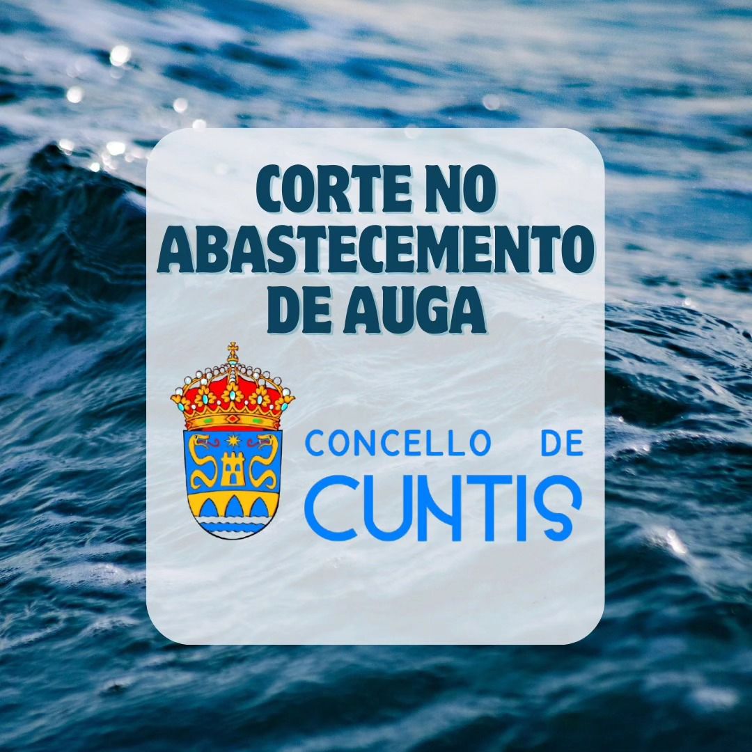 ⚠️ Aviso importante: Corte no abastecemento de auga que afectará ao casco urbano ⚠️

🚱 Informamos que, debido a unha avaría na rede xeral, estamos a experimentar interrupcións no abastecemento no casco urbano do noso concello. 💧

Agradecemos a súa comprensión.