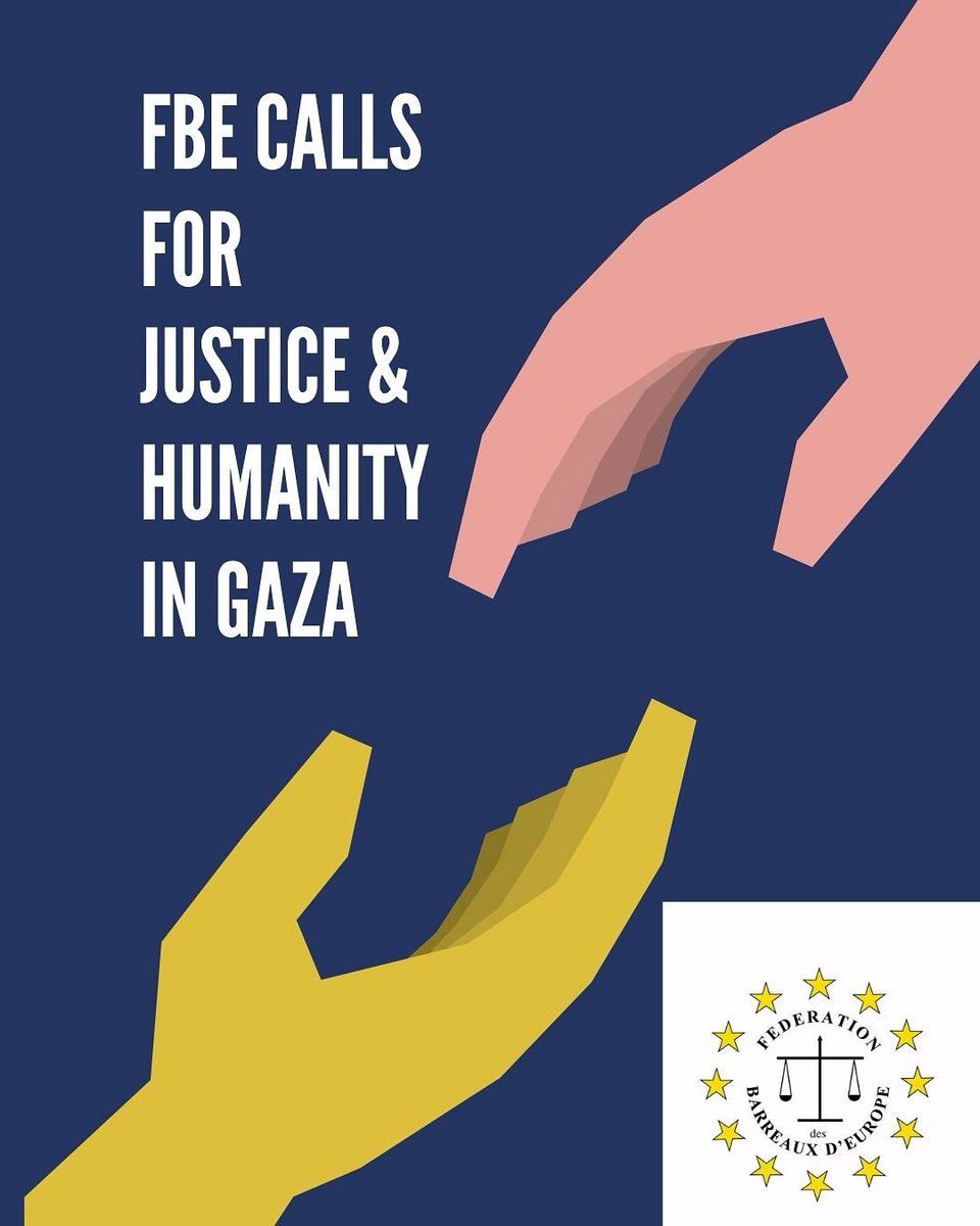 The FBE Human Rights Commission warns of possible genocide in Gaza.

It calls on 🇪🇺 governments to:
🔹 Enforce a permanent ceasefire
🔹 Release unlawfully detained civilians, incl. lawyers
🔹 Act to prevent genocide

#FBE #Gaza #HumanRights #RuleOfLaw #GenocidePrevention