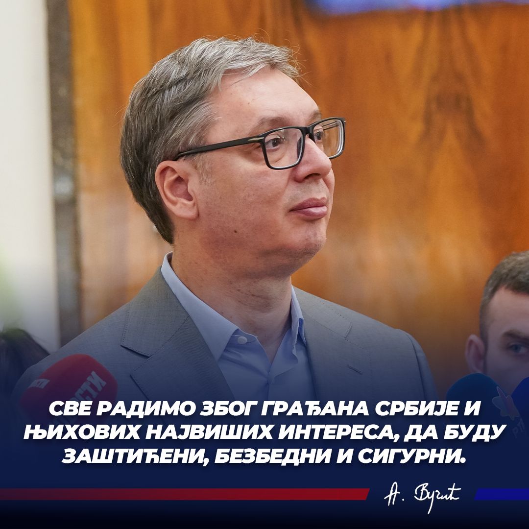 СНС СРБИЈА (@sns_srbija) on Twitter photo Све радимо због грађана Србије и њихових највиших интереса, да буду заштићени, безбедни и сигурни. 🇷🇸🇷🇸🇷🇸 <a href="/avucic/">Александар Вучић</a> #SNS #Srbija Све радимо због грађана Србије и њихових највиших интереса, да буду заштићени, безбедни и сигурни. 🇷🇸🇷🇸🇷🇸 <a href="/avucic/">Александар Вучић</a> #SNS #Srbija