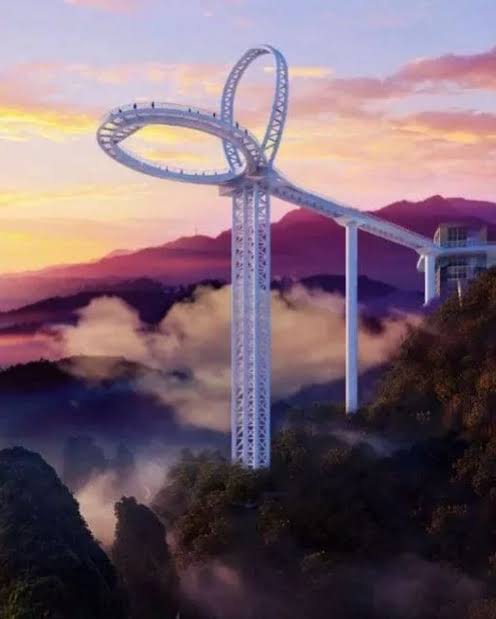POV; The world is a beautiful Place 🤩

1. Guangdong's highest sky corridor waterfall