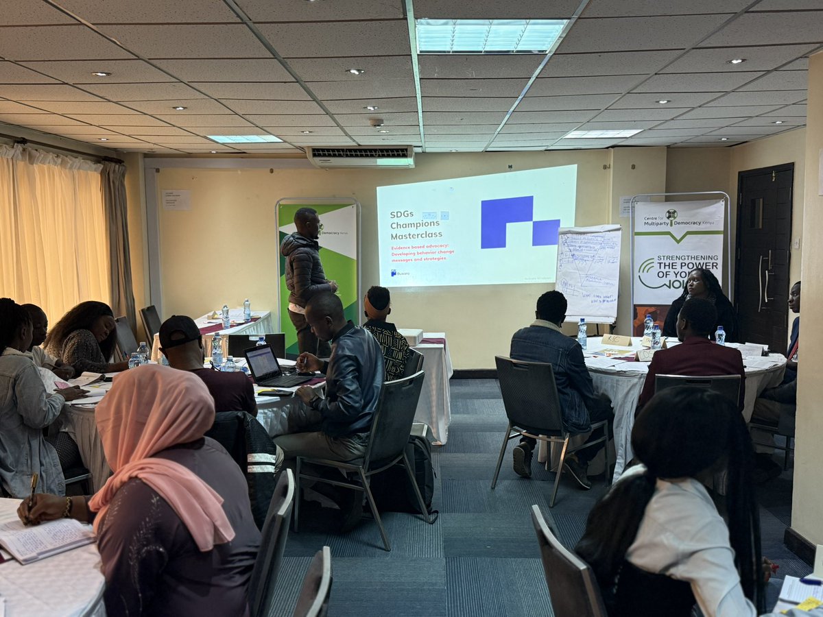 The Centre for Multiparty Democracy Kenya (@cmdkenya) on Twitter photo 🤝🌍 Collaboration is the name of the game! 🌍🤝
On Day Two of our youth SDG training, we are teaming up with the <a href="/BusaraCenter/">Busara Center</a>
for Behavioural Economics to unlock the power of evidence-based advocacy. ✨📊
In today’s deep-dive session, participants are learning how to move 🤝🌍 Collaboration is the name of the game! 🌍🤝
On Day Two of our youth SDG training, we are teaming up with the <a href="/BusaraCenter/">Busara Center</a>
for Behavioural Economics to unlock the power of evidence-based advocacy. ✨📊
In today’s deep-dive session, participants are learning how to move