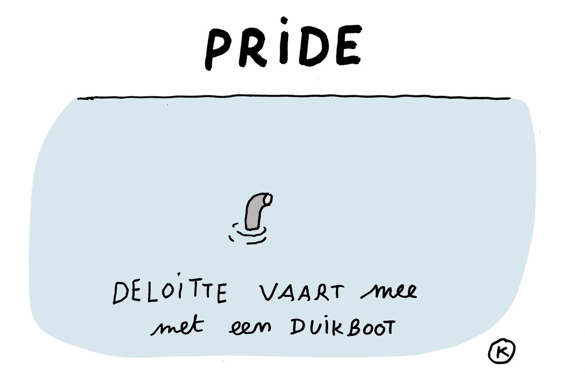 #Deloitte trekt zich terug uit  #PrideAmsterdam uit angst voor reactie van #Trump...
<a href="/LucZeebroek/">Kamagurka</a> #Kamagurka
