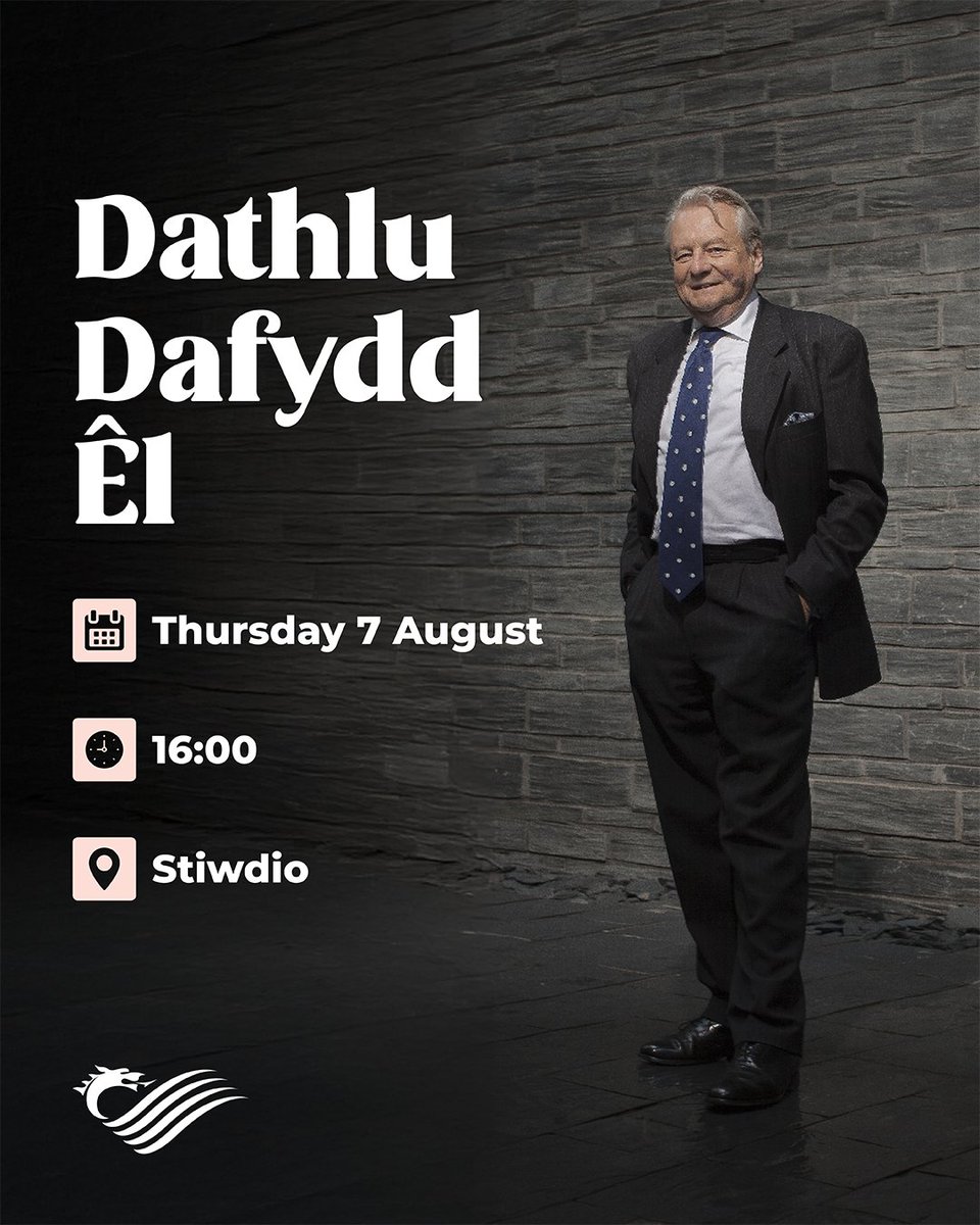 Join us at the Eisteddfod to celebrate the life of Lord Dafydd Elis-Thomas, the Senedd’s first Presiding Officer.

A key figure in Wales’s democratic journey, we honour his legacy and lasting impact.

📅 7 August
🔗 More info: senedd.wales/visit/whats-on…
