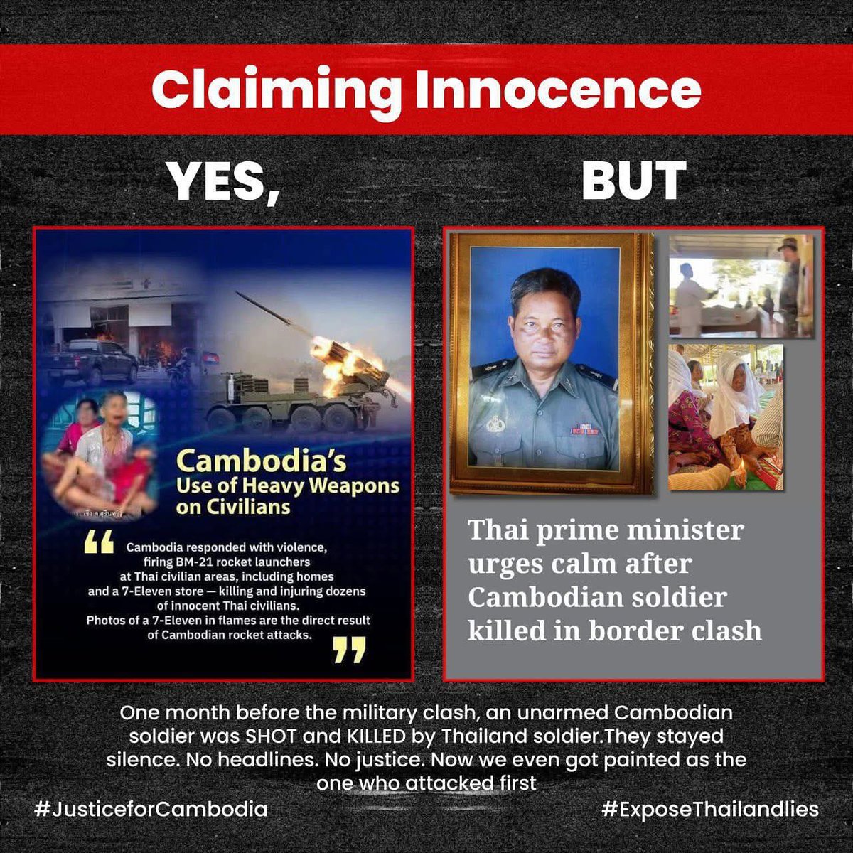 #ExposeThailandLies 
#TruthForCambodia