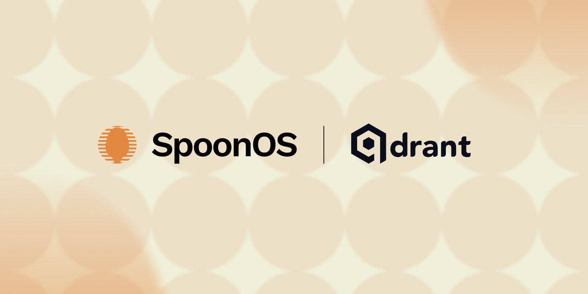 SpoonOS now integrates <a href="/qdrant_engine/">Qdrant</a> the blazing-fast, open-source vector database!

With Qdrant powering semantic search and long-term memory, SpoonOS devs can build smarter AI agents, stronger RAG pipelines, and real-time contextual apps — all on Web3 infra.

The sentient OS
