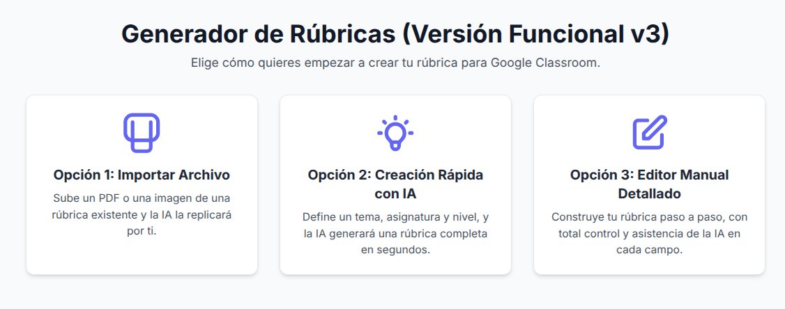 JRIN 🇺🇦 (@iesamurojrin) on Twitter photo Experimentando con el Canvas de <a href="/GeminiApp/">Google Gemini App</a> . Generador de rúbricas en formato aplicable en Classroom. Varias opciones de generación . Automática (importación y réplica de rúbrica en pdf o formato imagen) , asistida con IA y personalizada con posible asistencia de la IA. Experimentando con el Canvas de <a href="/GeminiApp/">Google Gemini App</a> . Generador de rúbricas en formato aplicable en Classroom. Varias opciones de generación . Automática (importación y réplica de rúbrica en pdf o formato imagen) , asistida con IA y personalizada con posible asistencia de la IA.
