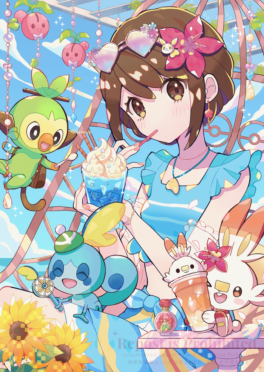 ポケモンと夏休み🍨🥤🏝️