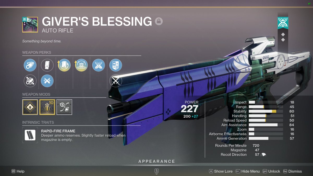 이거 분명 PVP 뉴메타 확신
TTK는 낮아도 720치고 사거리가 꽤나 좋음