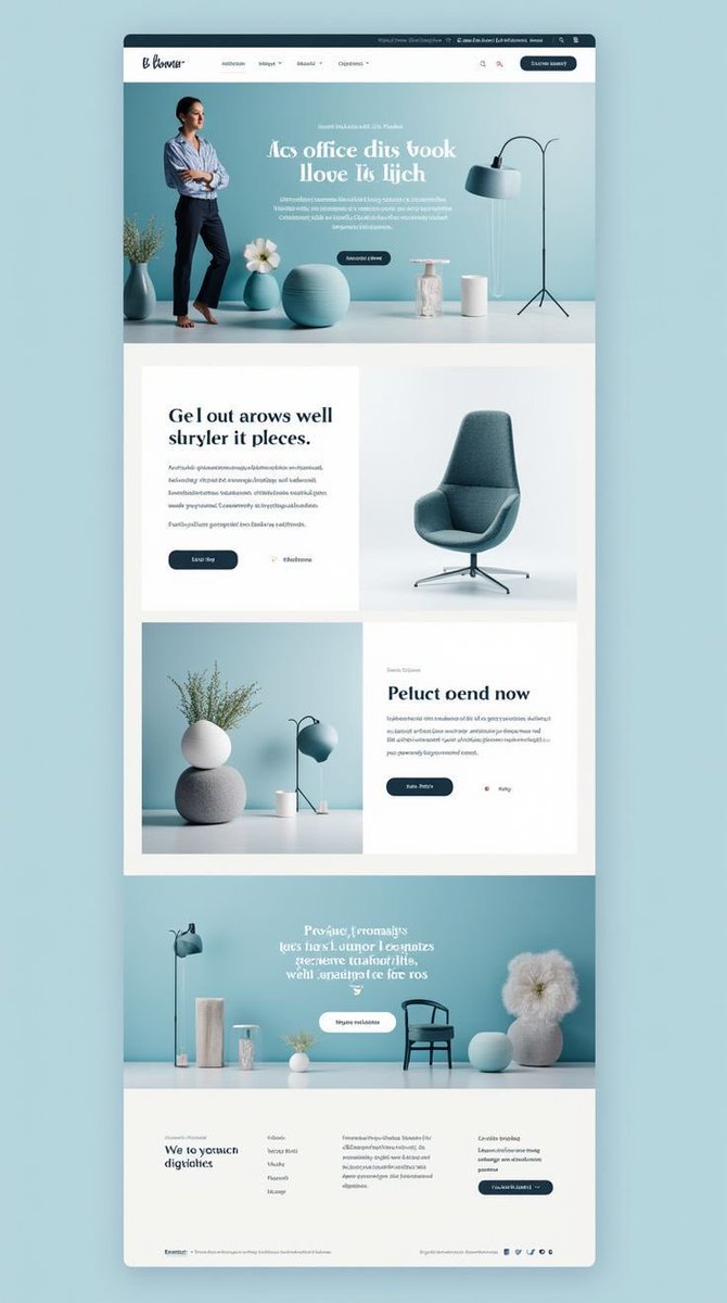 IfohE8045's tweet image. Designing a digital space that feels as premium as the products it sells.
I crafted this clean, minimalist website concept for a high-end home decor brand, focusing on a calming color palette, dynamic layout, and ample white space to let the products shine.
#ECommerce