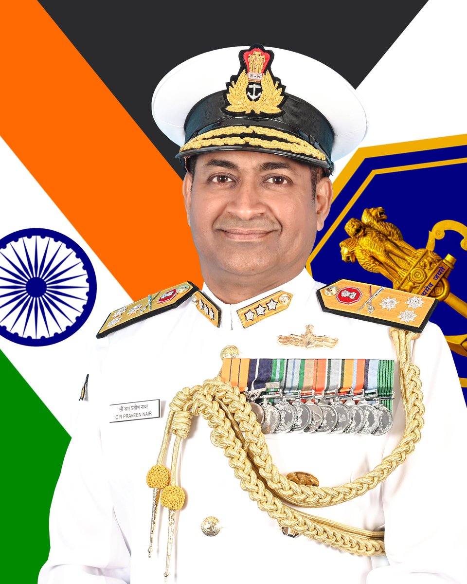 Vice Admiral CR Praveen Nair, AVSM, NM assumed charge as the Controller Personnel Services (CPS) at Naval Headquarters, #NewDelhi on #31Jul 25.

A specialist in Communications and Electronic Warfare, he has commanded Missile Corvette INS Kirch, Guided Missile Destroyer INS