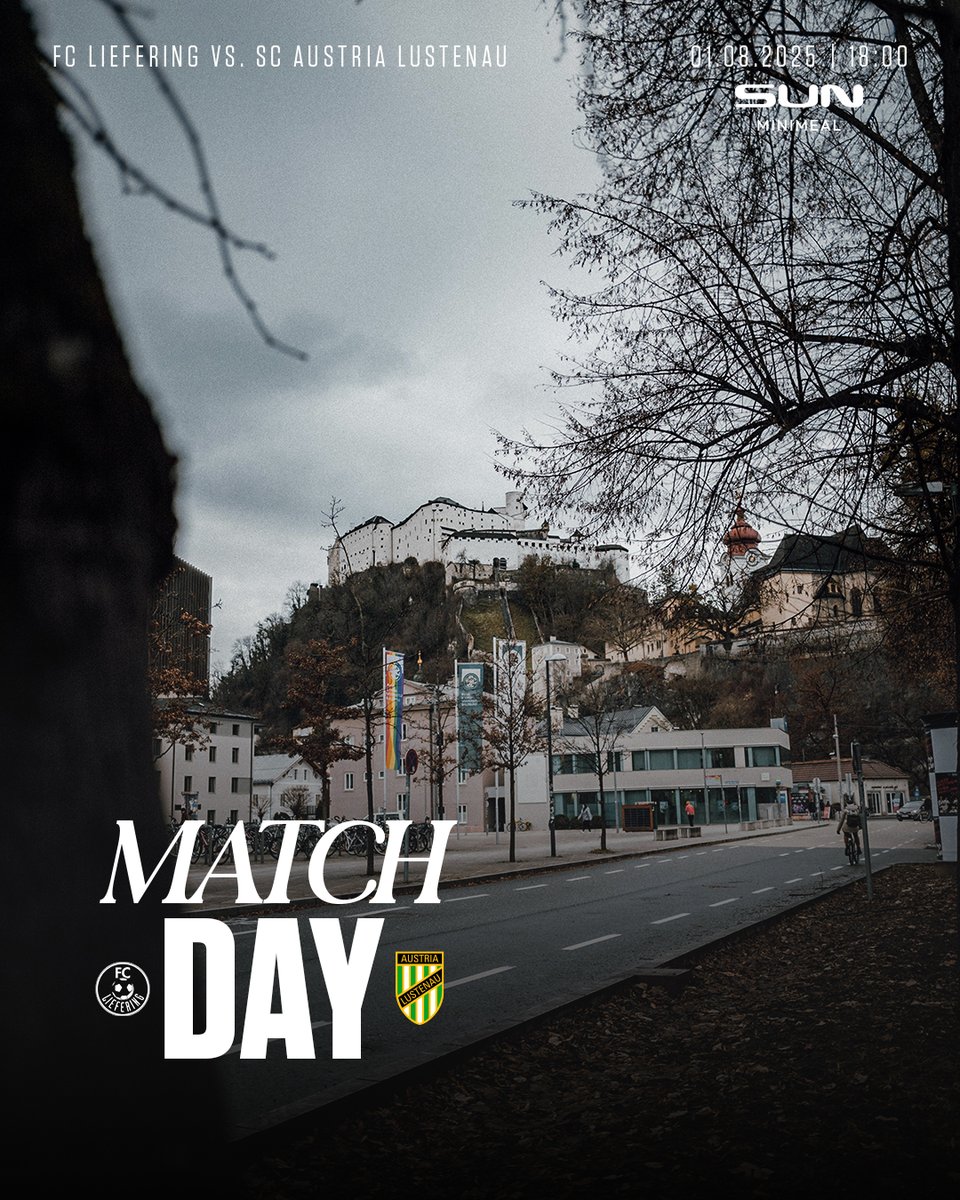Guten Morgen aus Salzburg! In der Mozartstadt starten wir heute in die Liga-Saison 2025/26. ✊

🆚 FC Liefering
🕑 18:00 Uhr
🏟️ Red Bull Arena 
🔗 bit.ly/4lgwVNC
📺 LAOLA1
📸 GEPA-pictures.com

Jetzt SUN - Minimeal testen ➡ minimeal.com/share/AustriaL…