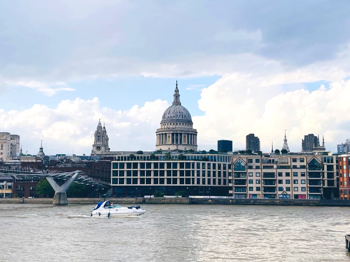 River bank walk with a view 🚶‍♂️ #London