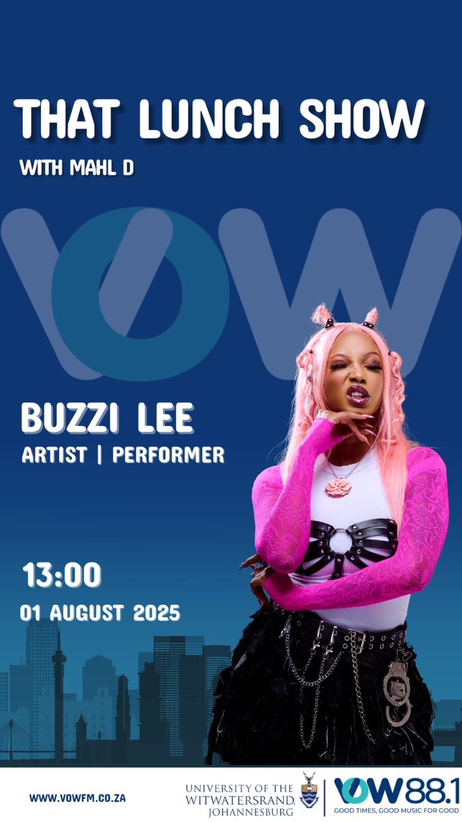 Tune into <a href="/vow_881/">Voice of Wits 88.1 📻</a> this afternoon 1pm for That Lunch Show with Mahl D 💯🔥