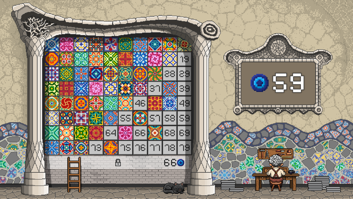 Its #FollowFriday!
This week I have released my debut puzzle Game Tezzel!
Don't let the cozy look fool you. It gets difficult very quickly!

#IndieDev #PixelArt #PuzzleGame #Tezzel #Steam #cozygames