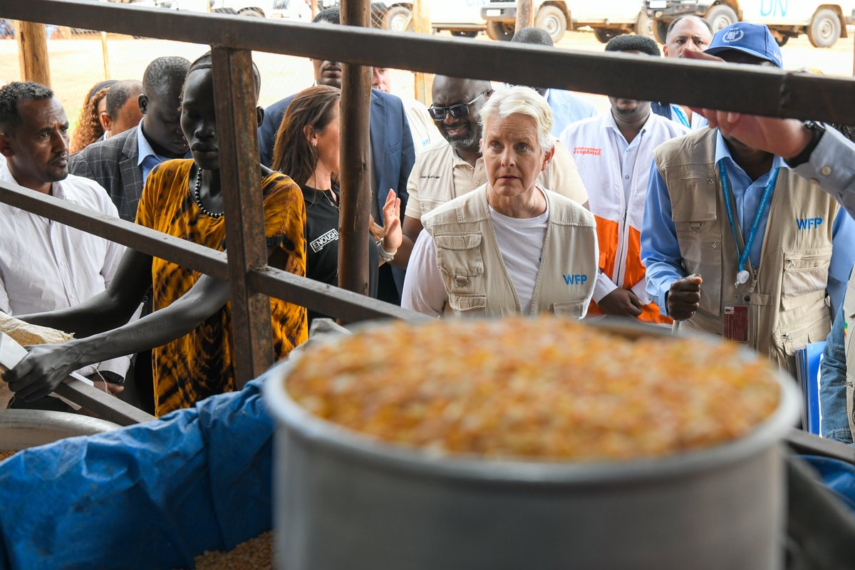 WFP Ethiopia (@wfp_ethiopia) on Twitter photo We welcomed <a href="/WFPChief/">Cindy McCain</a> to #Gambella this week where she saw the work & impact of <a href="/WFP/">World Food Programme</a>'s food assistance & resilience-building efforts in Jewi camp & Abobo village 🇪🇹
<a href="/WFPChief/">Cindy McCain</a> witnessed food systems in action - meeting refugees, farmers & women, each with a story of resilience. We welcomed <a href="/WFPChief/">Cindy McCain</a> to #Gambella this week where she saw the work & impact of <a href="/WFP/">World Food Programme</a>'s food assistance & resilience-building efforts in Jewi camp & Abobo village 🇪🇹
<a href="/WFPChief/">Cindy McCain</a> witnessed food systems in action - meeting refugees, farmers & women, each with a story of resilience.