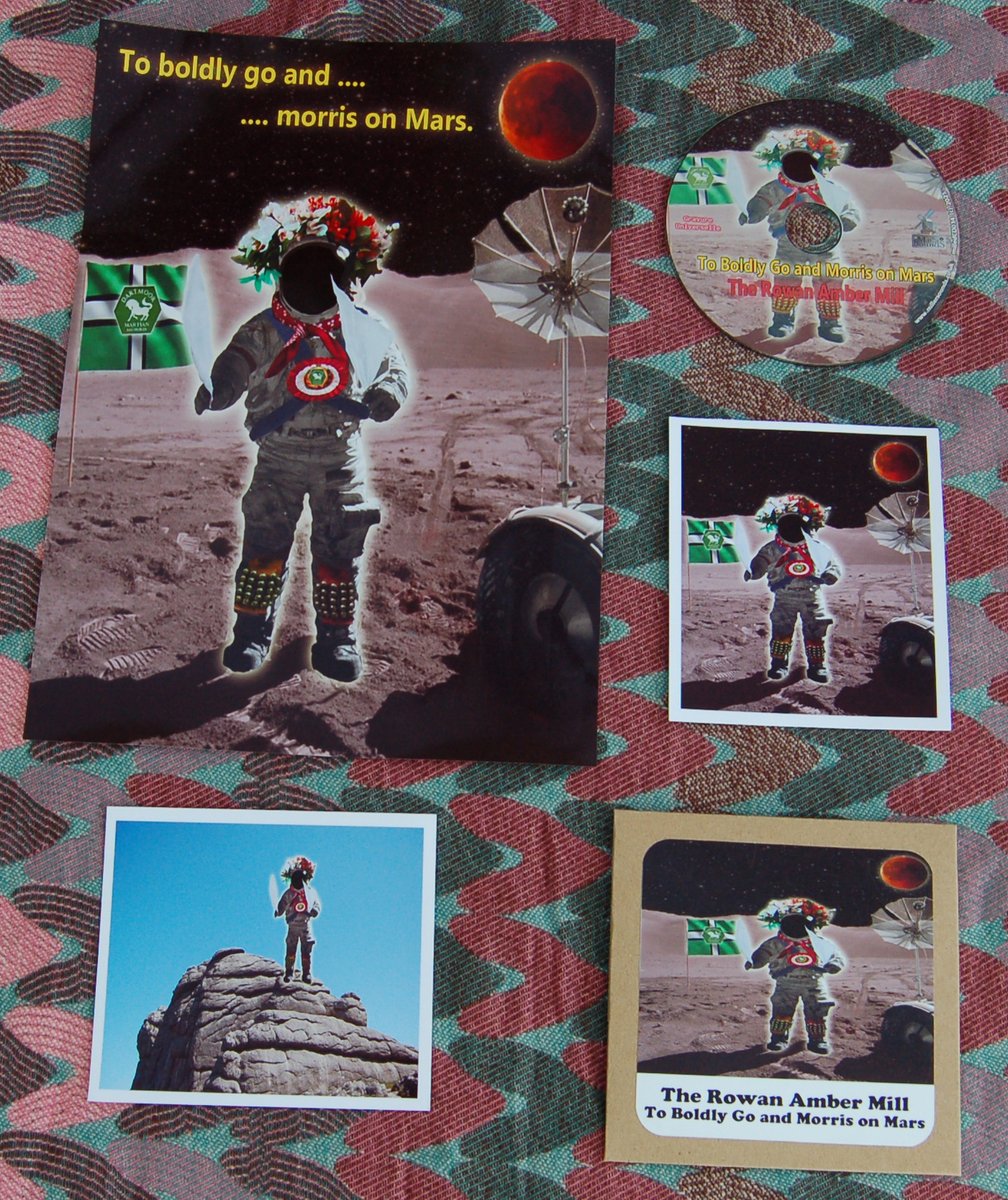 RowanAmberMill's tweet photo. It's Bandcamp Friday! Today sees the release of "In Outer Space No One Can Hear You Morris", And, the opening of pre-ordering for the companion three track single "To Boldly Go and Morris on Mars". Both are available for just £6.75 each. 
https://t.co/xZTo36Xhks
#bandcampfriday https://t.co/lPjVB4LHCN