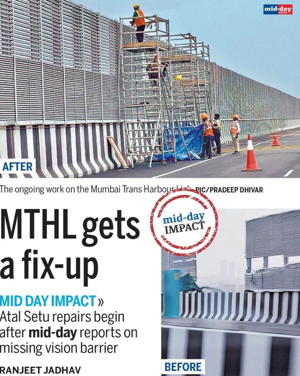 Mid Day (@mid_day) on Twitter photo When civic complaints went unheard, it was Mid-Day that made sure they couldn’t be ignored. 
From murky tap water in Dahisar, to crumbling jetties in Malad, and leaking roofs at Cama Hospital, it was Mid-Day’s relentless reporting that brought these issues to light and forced When civic complaints went unheard, it was Mid-Day that made sure they couldn’t be ignored. 
From murky tap water in Dahisar, to crumbling jetties in Malad, and leaking roofs at Cama Hospital, it was Mid-Day’s relentless reporting that brought these issues to light and forced