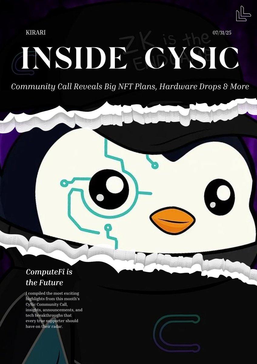 Hey everyone! If you missed the recent <a href="/cysic_xyz/">Cysic</a>  Community Call, don’t worry, I’ve got you covered. 

I went through the whole thing and put together a full summary with all the important updates. 

From the upcoming NFT drop and hardware miner launch, to staking plans,